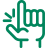 Snapping fingers icon