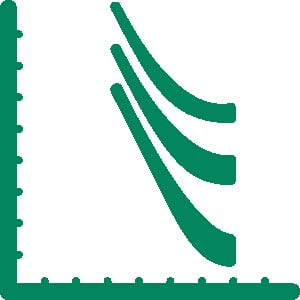 Ícono de curvas TCC